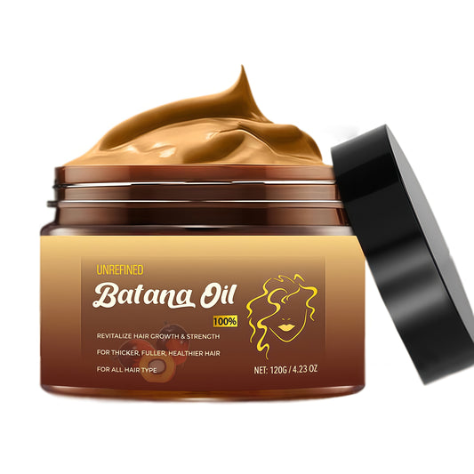 Botanic Batana Oil - 100% Unrefined Honduran Growth Blend, 120ml Jar, Vegan Cruelty-Free Haircare, Repairing Scalp Hair Strengthener for Thicker Denser Hair, Moisturizing Treatment