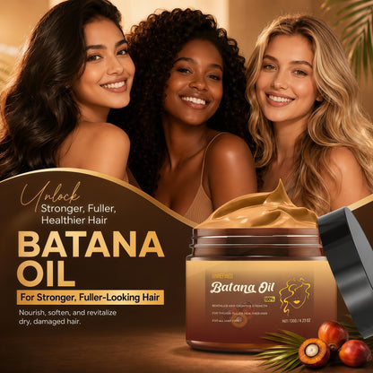 Botanic Batana Oil - 100% Unrefined Honduran Growth Blend, 120ml Jar, Vegan Cruelty-Free Haircare, Repairing Scalp Hair Strengthener for Thicker Denser Hair, Moisturizing Treatment